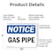 Signmission Gas Pipe OSHA Notice Sign, Plastic, 10in W x 7in L, 2PK OS-2PACK-NS-P-710-L-13018 - alternate 3